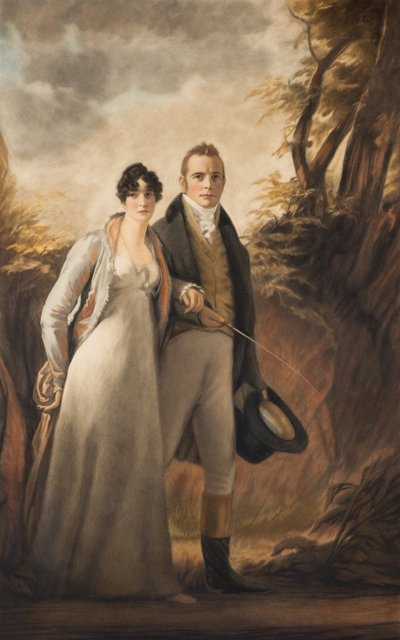 Pan a paní Campbellovi z Kailzie (mezzotinta) od Henry Macbeth Raeburn