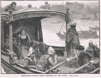 Catherine Howard je dopravena do Toweru 1542 od Henry Marriott Paget