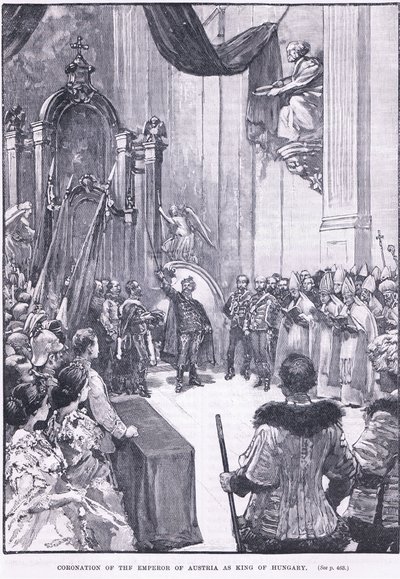 Korunovace rakouského císaře uherským králem 1868 našeho letopočtu od Henry Marriott Paget