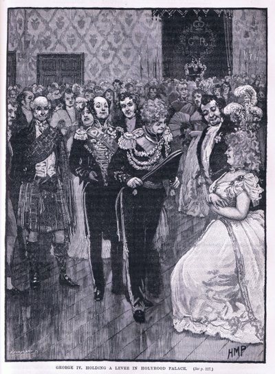 George IV drží hráz v paláci Holyrood 1822 od Henry Marriott Paget