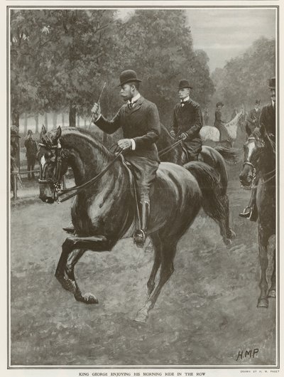 Každodenní jízda krále Jiřího v Hyde Parku od Henry Marriott Paget