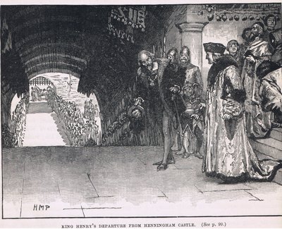 Odjezd krále Jindřicha z hradu Henningham 1506 od Henry Marriott Paget