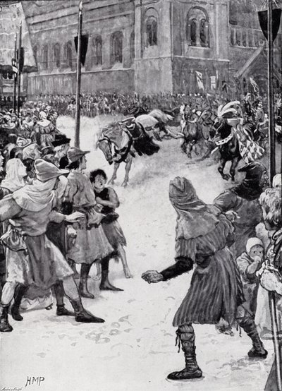 Ztráta palfreyů při korunovaci krále Edwarda I od Henry Marriott Paget