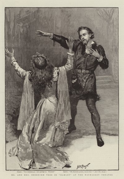 Strom manželů Beerbohmových v Hamletovi v divadle Haymarket Theatre od Henry Marriott Paget
