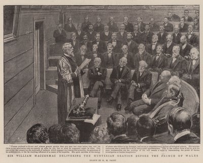 Sir William MacCormac přednáší Hunterian Oration před princem z Walesu od Henry Marriott Paget