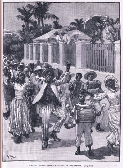 Festival emancipace otroctví v BarbAD os 1834 od Henry Marriott Paget