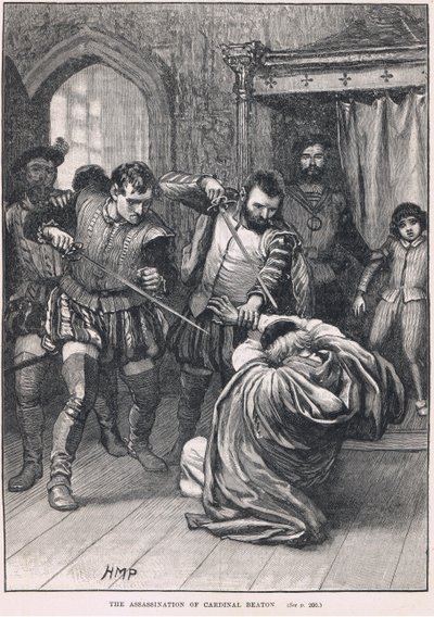 Atentát na kardinála Beatona 1546 od Henry Marriott Paget