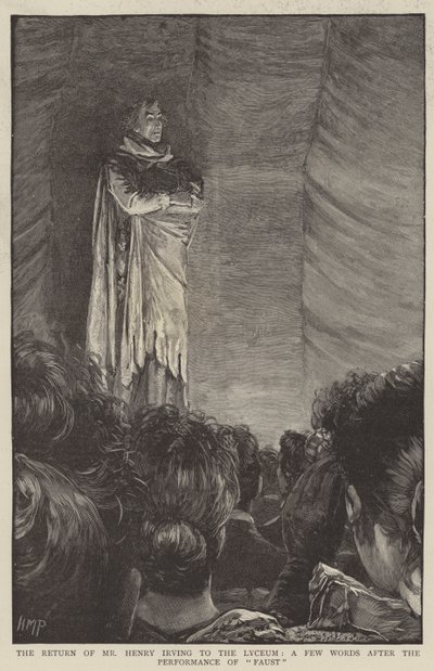 Návrat pana Henryho Irvinga do lycea, pár slov po představení Fausta od Henry Marriott Paget
