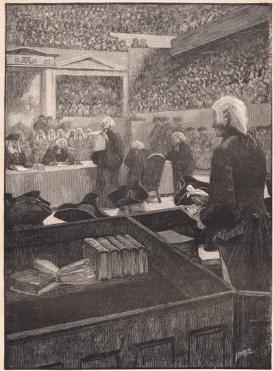 Soud s Warrenem Hastingsem AD 1788 od Henry Marriott Paget