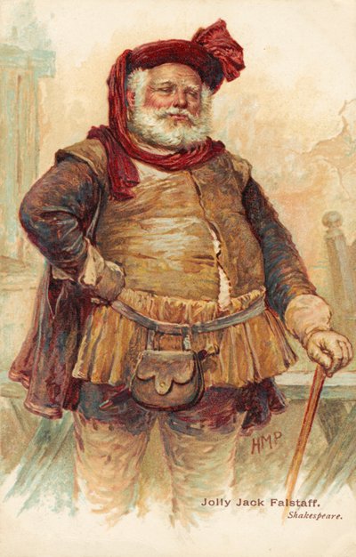 Komická postava sira Johna Falstaffa od Williama Shakespeara (tisk) od Henry Marriott Paget
