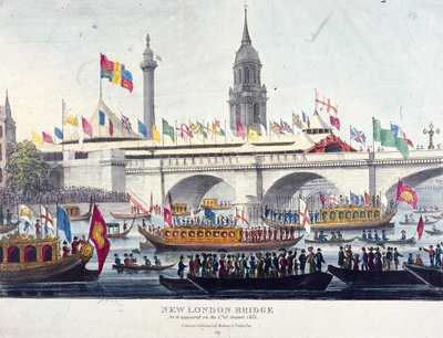 London Bridge new, Londýn, 1831 od Henry Matthews