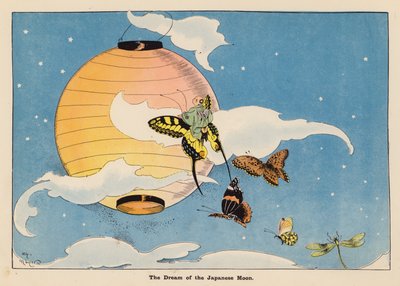 Ilustrace k filmu Dobrodružství japonské panenky (barevná litografie) od Henry Mayer