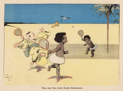 Ilustrace k filmu Dobrodružství japonské panenky (barevná litografie) od Henry Mayer