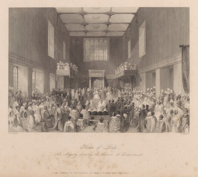 Její Veličenstvo zahajuje zasedání parlamentu od Henry Melville
