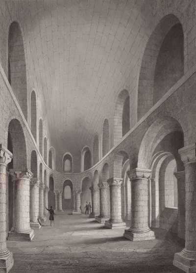 Normanská kaple svatého Jana, Tower of London (rytina) od Henry Melville