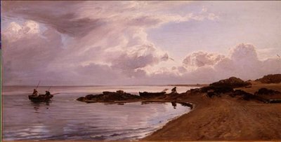 Sběr mušlí, Severní pobřeží Walesu od Henry Moore
