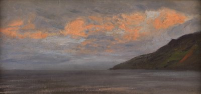 Západ slunce na pobřeží od Henry Moore