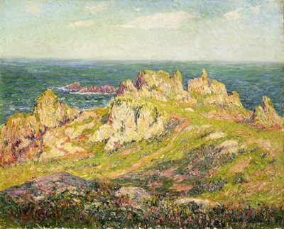 Skály u moře; Skály u moře, od Henry Moret