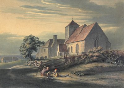 Krušný kostel a dům od Henry Morton