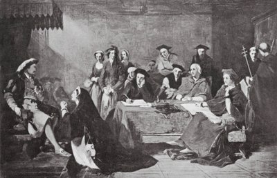 Soudní proces s Catherine Howardovou od Henry Nelson (after) O