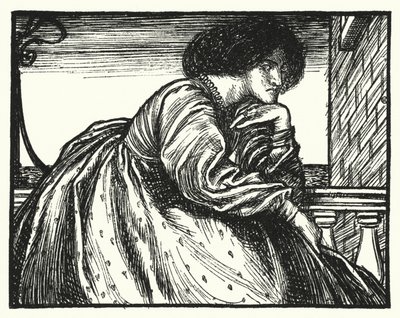 Matthew Arnold báseň: Moderní Sappho (rytina) od Henry Ospovat