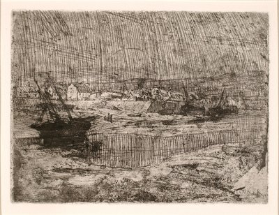Převrácené rybářské lodě, Bretaň od Henry Ossawa Tanner