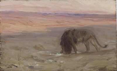 Pijící lev od Henry Ossawa Tanner