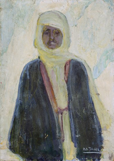 Marocký muž (olej na panelu) od Henry Ossawa Tanner