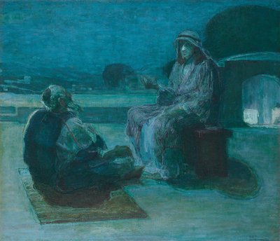 Nikodém přicházející ke Kristu od Henry Ossawa Tanner