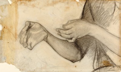 Studie dvou rukou od Henry Ossawa Tanner