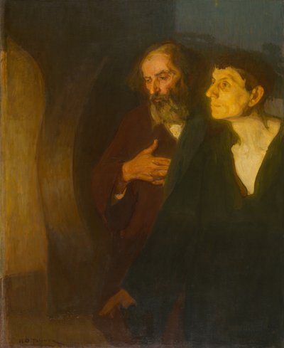 Dva učedníci u hrobu od Henry Ossawa Tanner