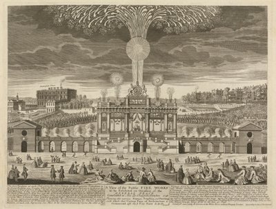 Fire Works po Aix la Chapelle od Henry Overton