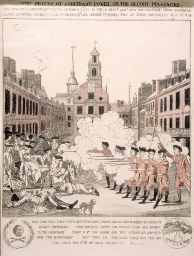 Bostonský masakr, 5. března 1770 od Henry Pelham
