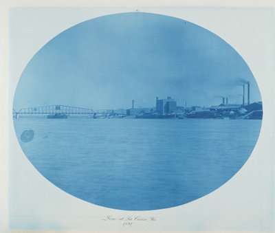 Hráz v La Crosse, Wis., 1891 (foto) od Henry Peter Bosse