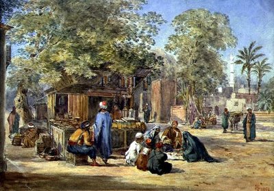 Egyptská vesnice od Henry Pilleau