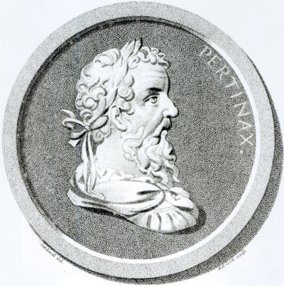 Portrét Pertinaxe, z „Dějiny úpadku a pádu Svaté říše římské“, od Edwarda Gibbona, 1808 od Henry R. Cook
