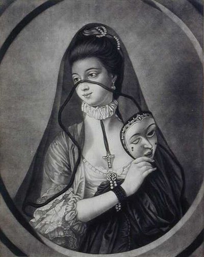 The Fair Nun Unmasked, vyryto Caringtonem Bowlesem (fl.1744-93) (litho) od Henry Robert (after) Morland