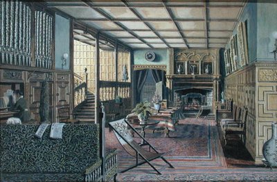 Interiér Hall Place, Leigh, poblíž Tonbridge od Henry Robert Robertson
