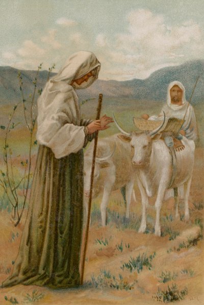 Hannah a Samuel (chromolitho) od Henry Ryland