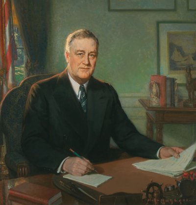 Franklin Delano Roosevelt (1882-1945) od Henry Salem Hubbell