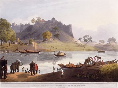 Ruiny přístavu v Juanpore na řece Goomtee, 1824 od Henry Salt