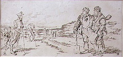 The Roadmen disturbed by the Golfers, ilustrace z časopisu 