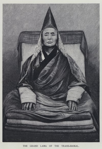 Velký lama Trans-Bajkalu (litho) od Henry Sandham