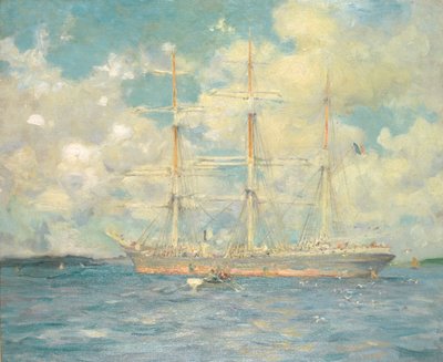 Francouzský barque ve Falmouth Bay, 1902 od Henry Scott Tuke