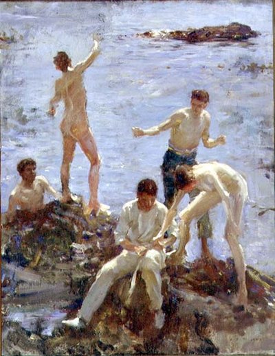 Chlapci koupání od Henry Scott Tuke