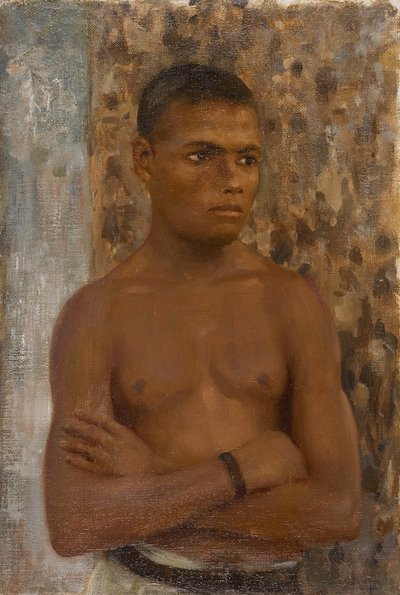 Half Length of Ralph, 1923 (olej na plátně) od Henry Scott Tuke