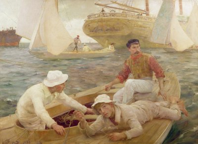 The Run Home, 1902 od Henry Scott Tuke