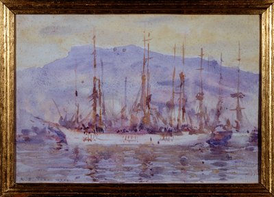 Tři mistři, Falmouth, 1904 od Henry Scott Tuke