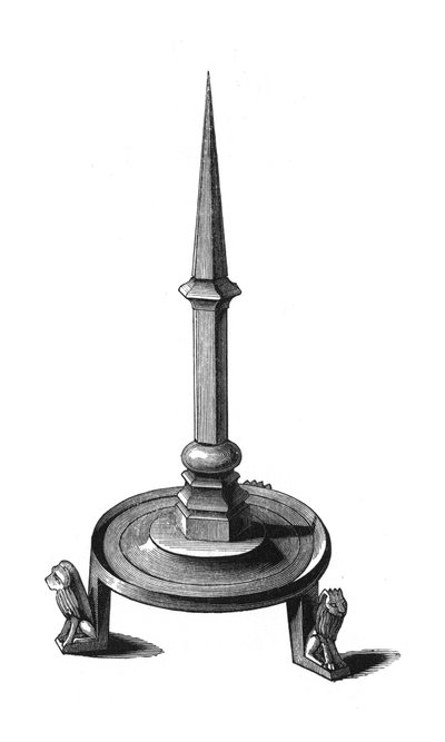 Bronzový svícen, konec 13.-začátek 14. století, 1843. od Henry Shaw