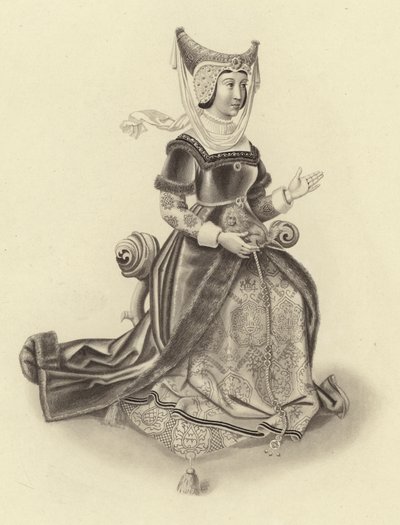 Constancia vévodkyně z Lancasteru, manželka Johna Of Gaunta od Henry Shaw
